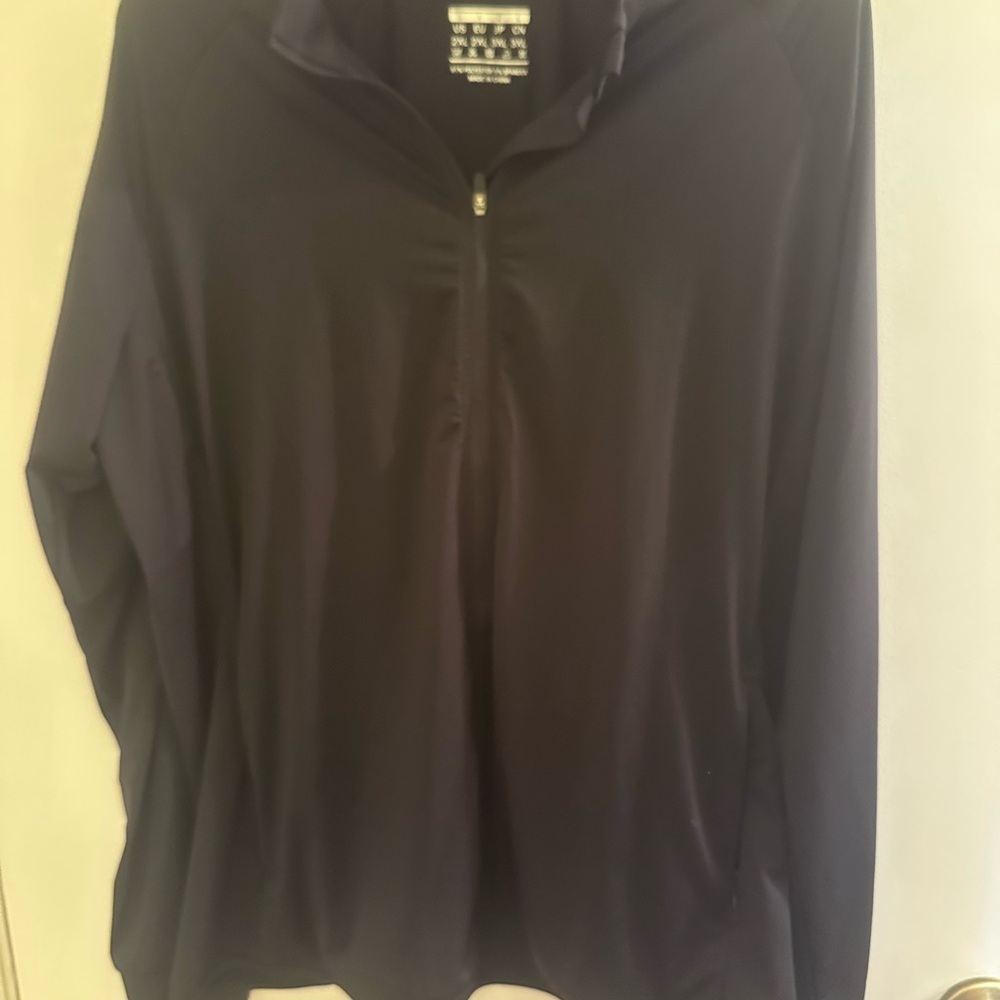 Danskin Black Half-Zip Utility Jacket